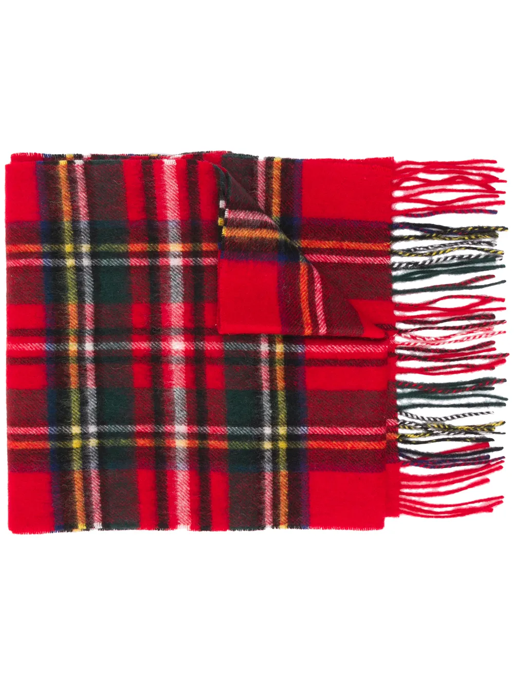 

Шарф в клетку тартан Barbour, красный