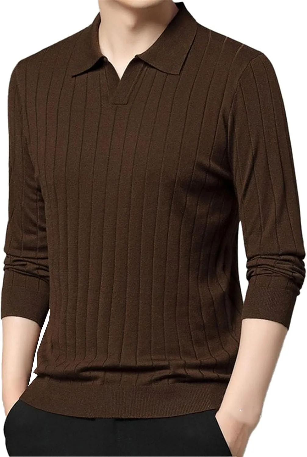 

Мужской шерстяной свитер с длинным рукавом CXLCZNKG