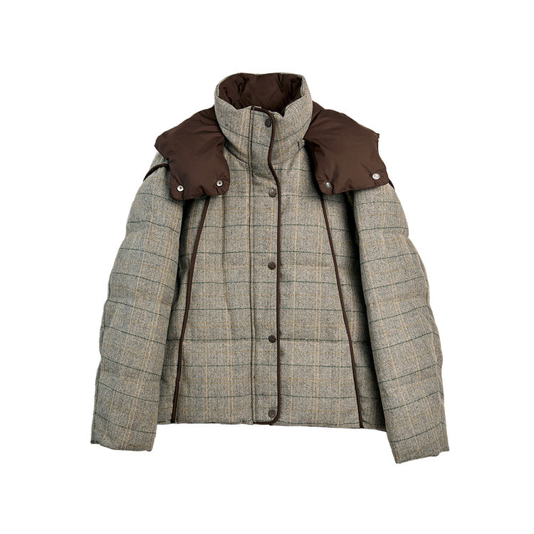 

Пуховик женский с капюшоном Moderate Puffer ELLE, coffee