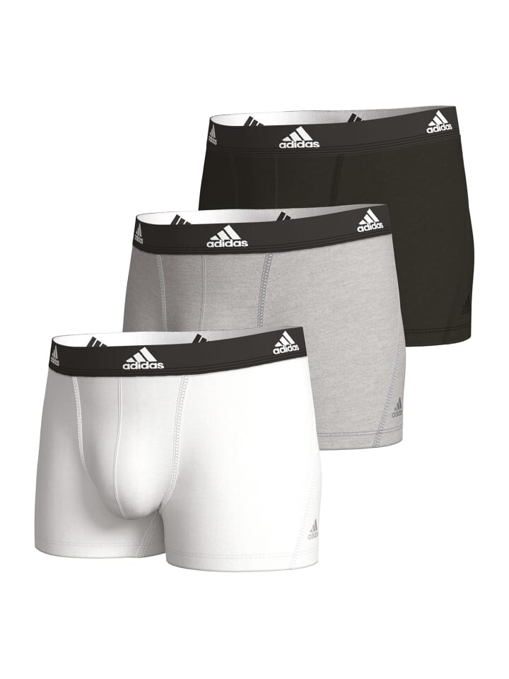 

Боксеры adidas Trunk Active Flex Cotton, цвет schwarz, grau, weiß