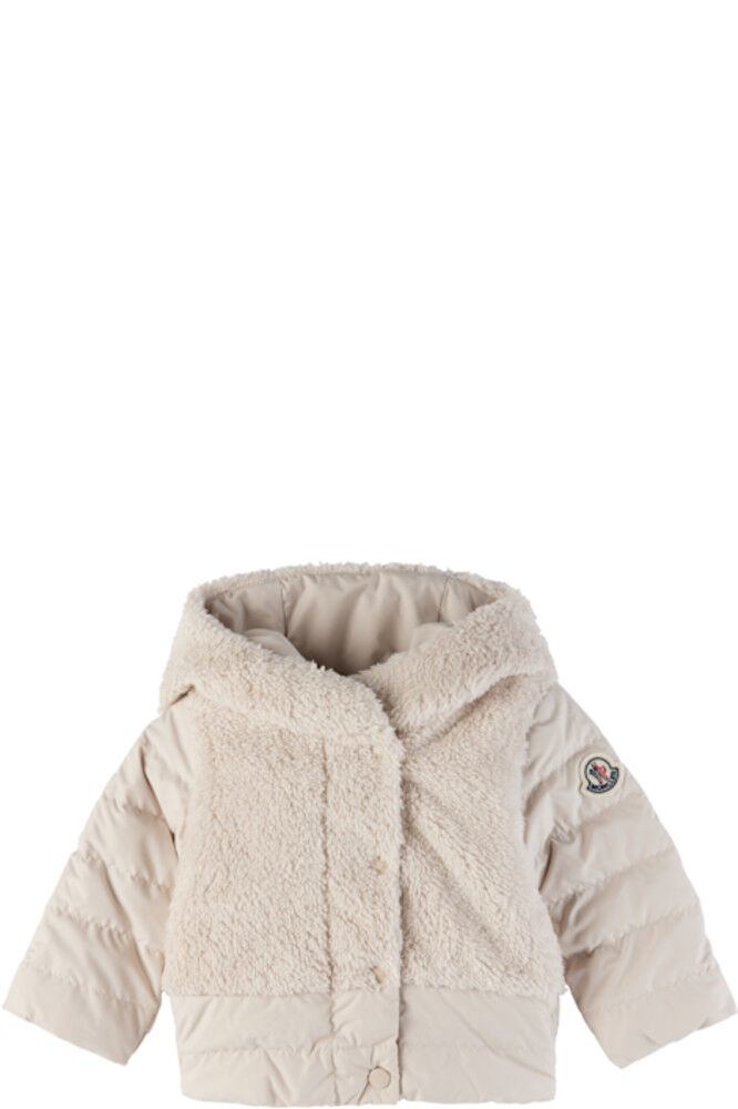 

Нежно-розовый пуховик Jerima с капюшоном Teddy Moncler Enfant