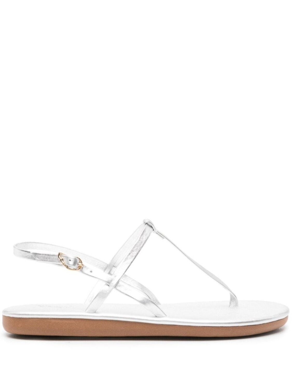 

Ancient Greek Sandals сандалии Lito с тисненым логотипом, серебристый