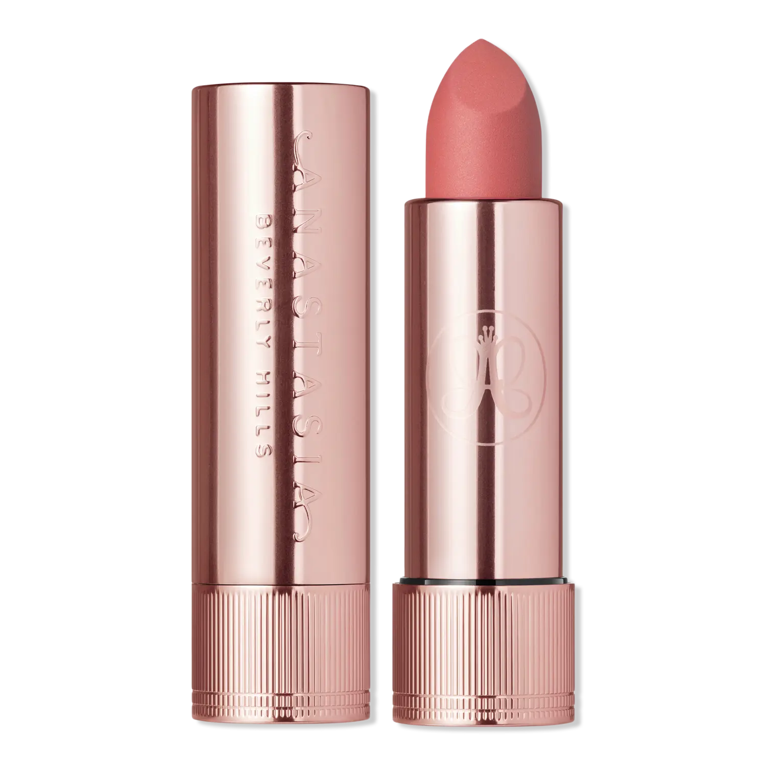 

Матовая и сатиновая бархатная помада с высокой пигментацией Anastasia Beverly Hills, Sunbaked (midtone mauvy pink with a matte finish)