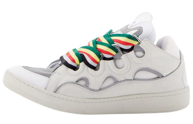 Lanvin Кроссовки Curb белые разноцветные