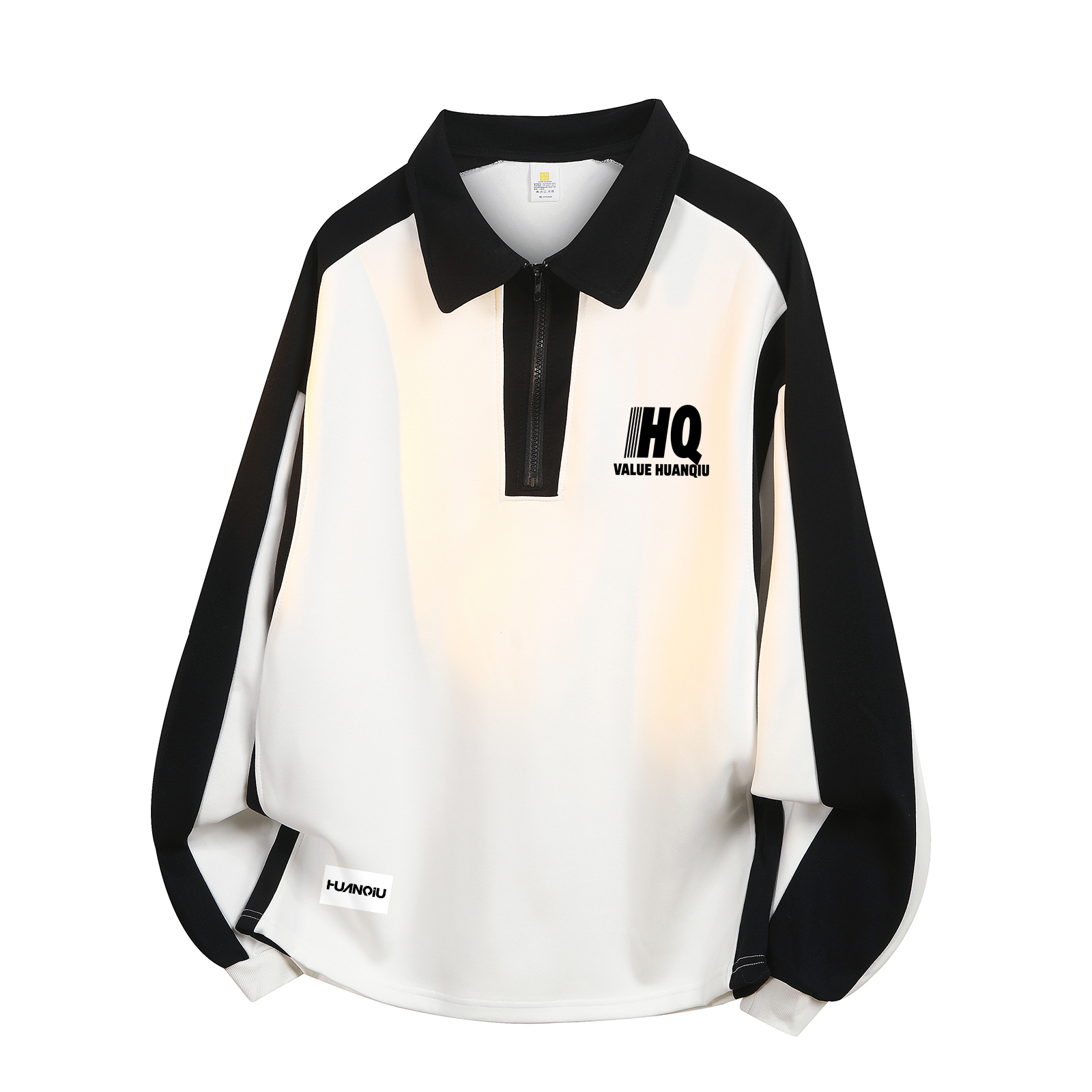 

Свитшот Unisex Lapel Moderate Regular HUANQIU, белый