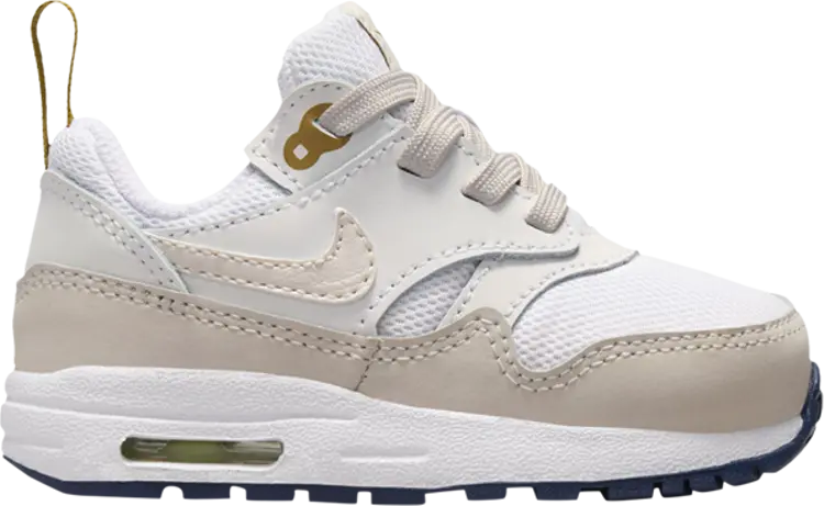 

Кроссовки Air Max 1 EasyOn TD 'White Light Orewood Brown', белый