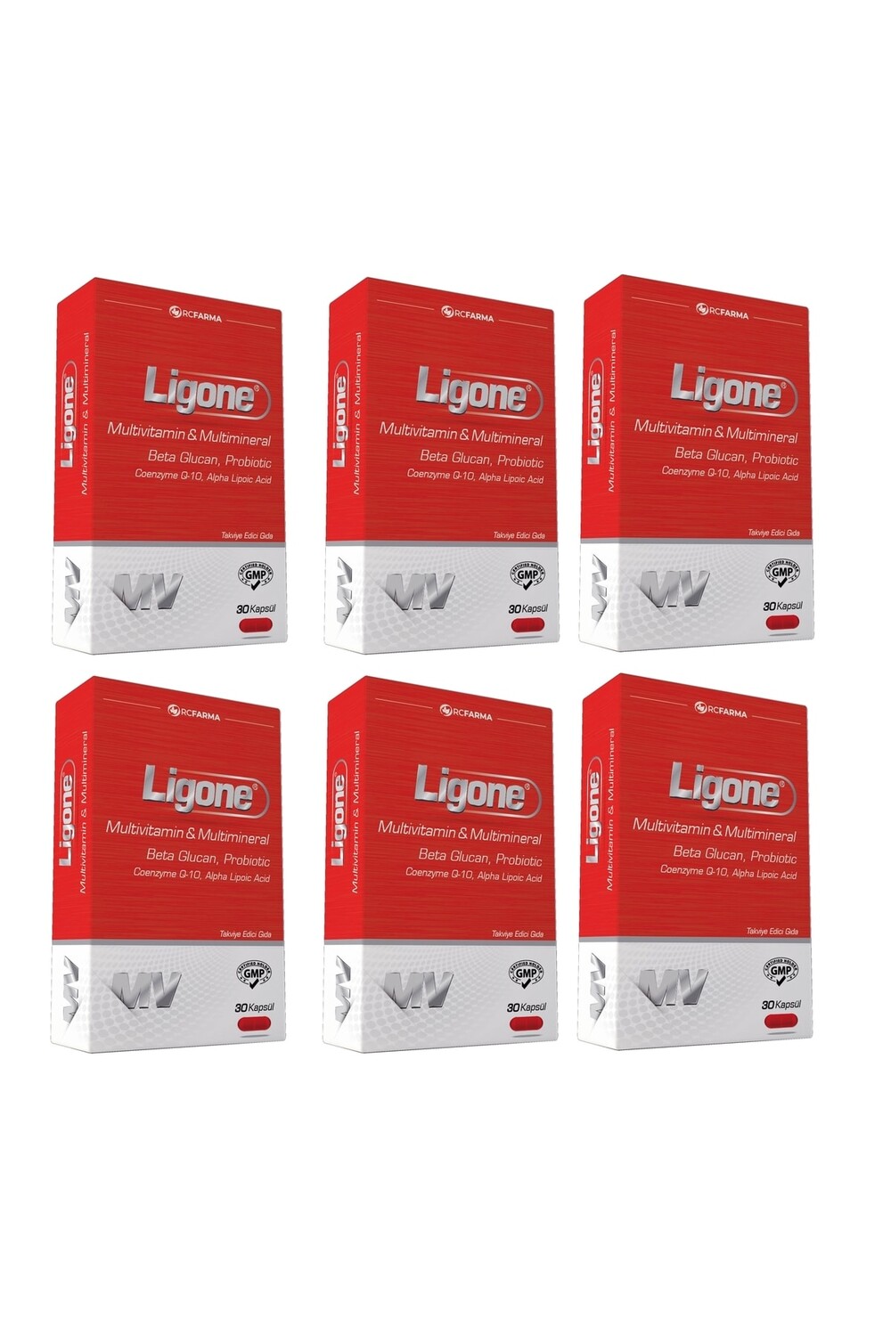 

Ligone Бета-глюкан Пробиотик Мультивитамин 30 Капсул 6x