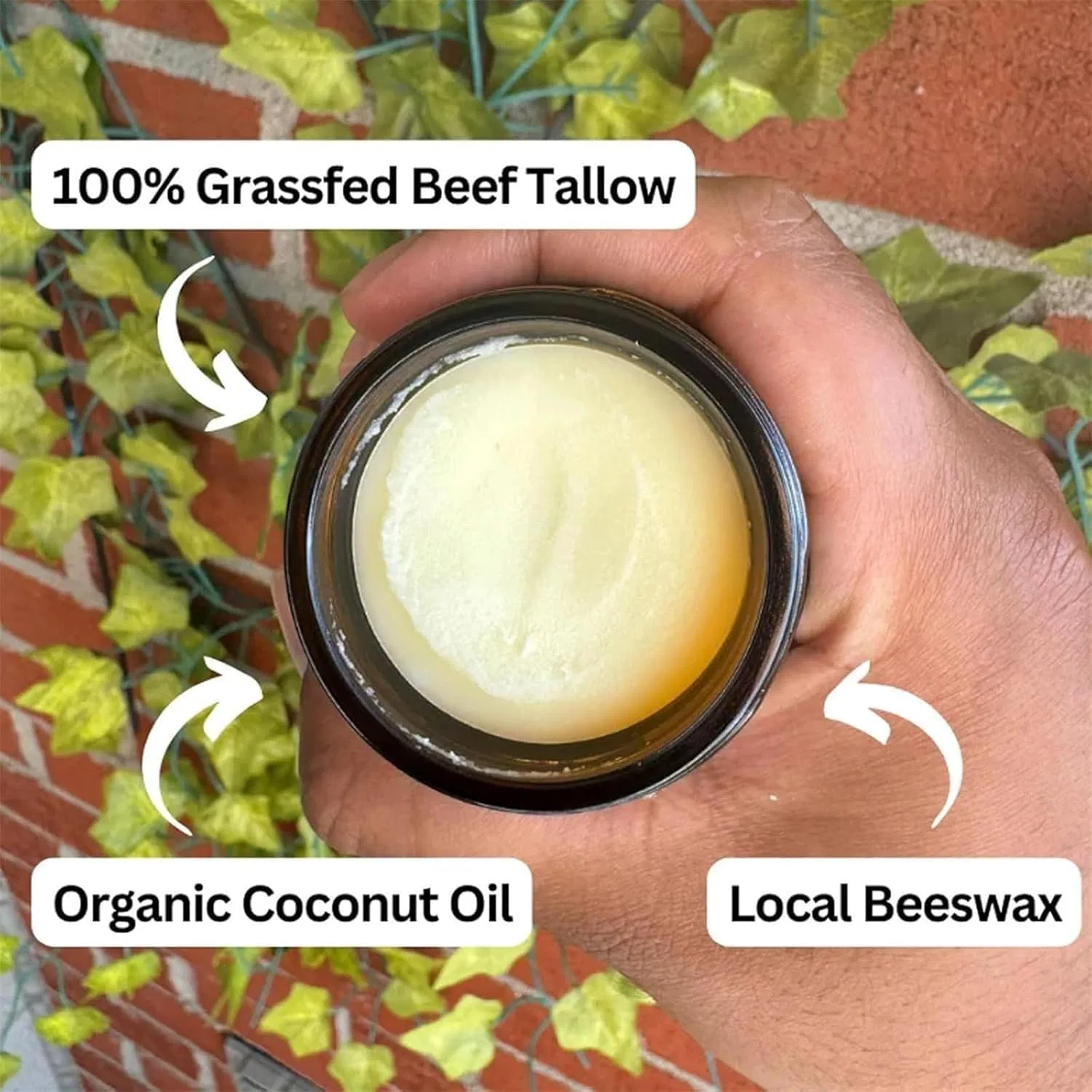 Молочко для умывания Erisamo — Бальзам для кожи Primal Range Beef Tallow, 220 г — фото 4