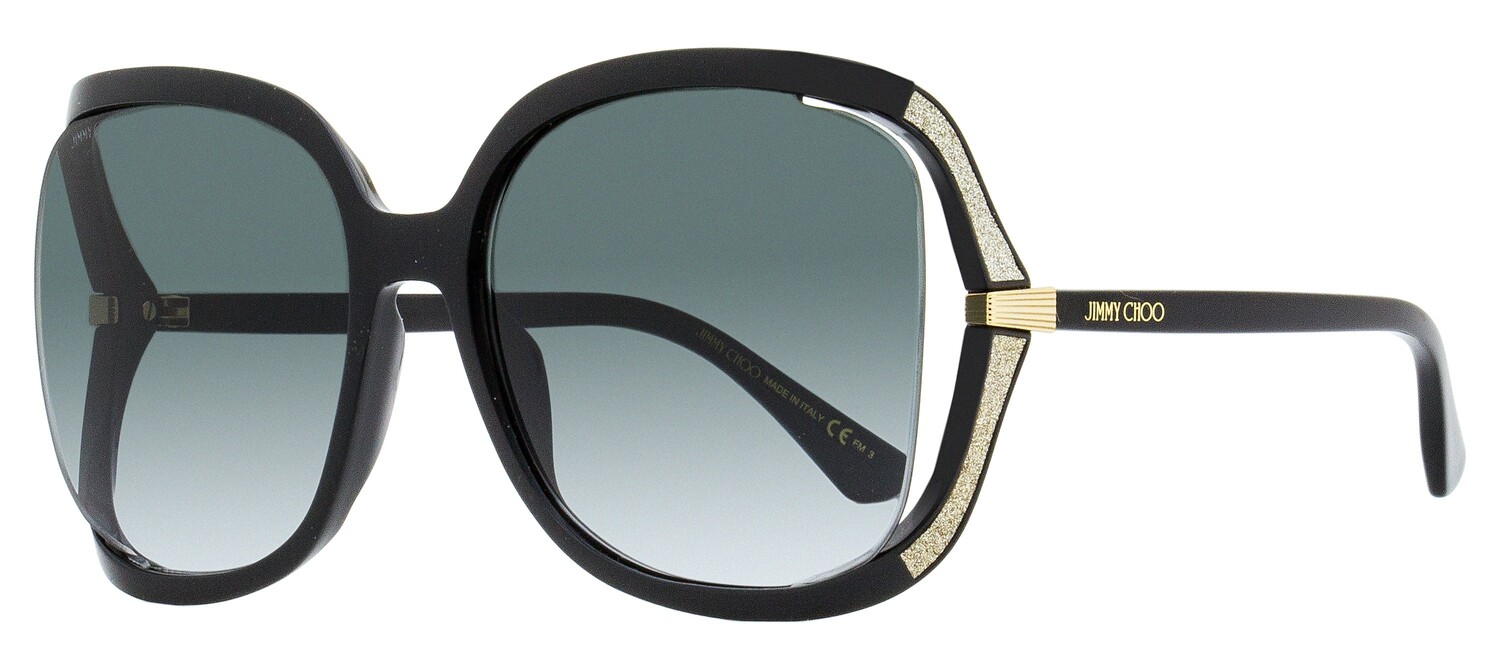 

Jimmy Choo Женские солнцезащитные очки-бабочки Tilda /G 8079O Черные 60 мм