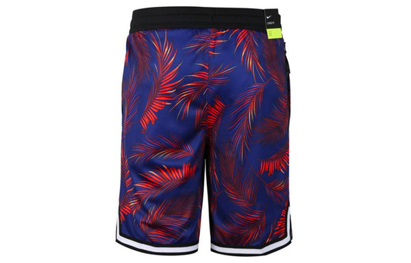 Шорты flowers logo printing drawstring basketball shorts blue Nike, синий — фото 3