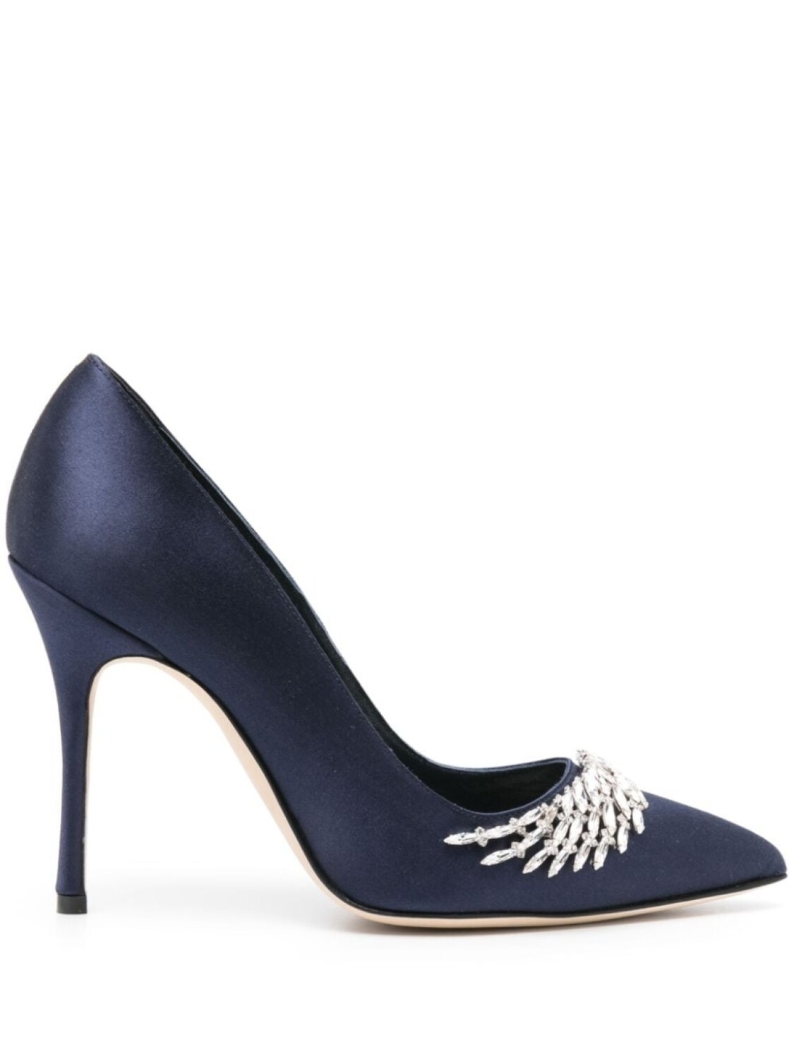 

Manolo Blahnik туфли-лодочки Pluma 105 с кристаллами, синий