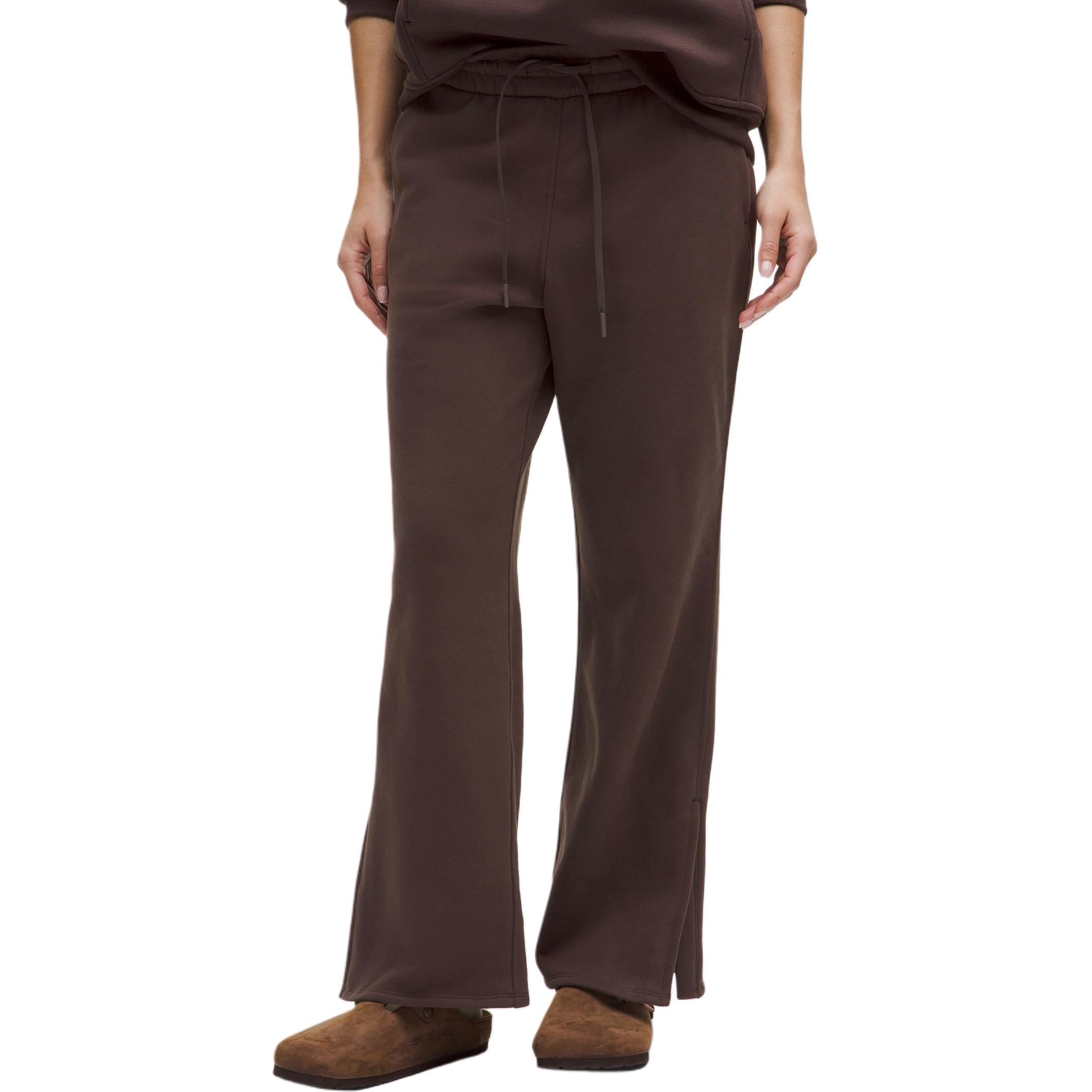 

Флисовые вязаные спортивные штаны women's Lululemon, Espresso Color/Espresso