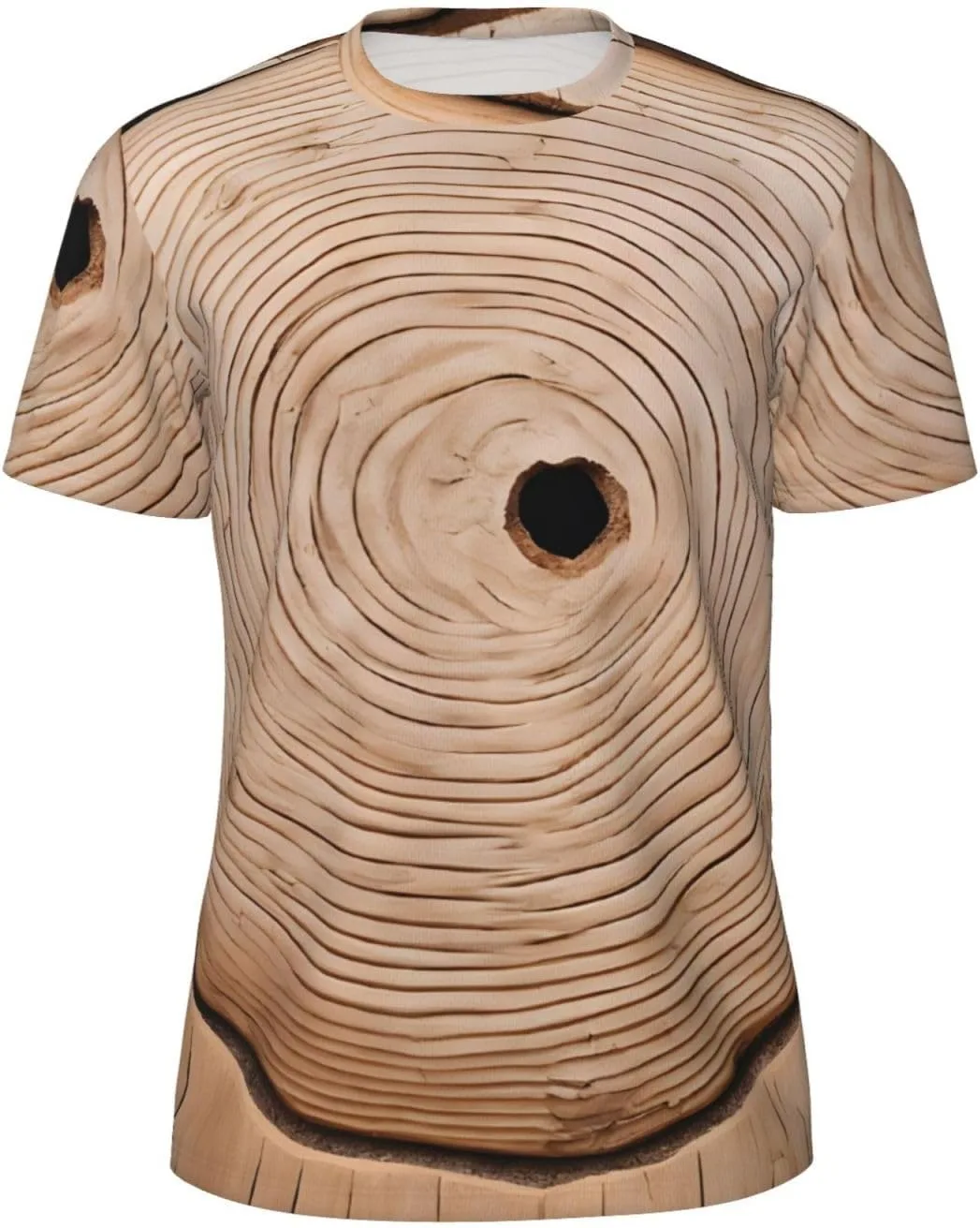 

Мужская футболка Wood Grain с сетчатыми вставками, мягкая, для активного отдыха DCEHGEW