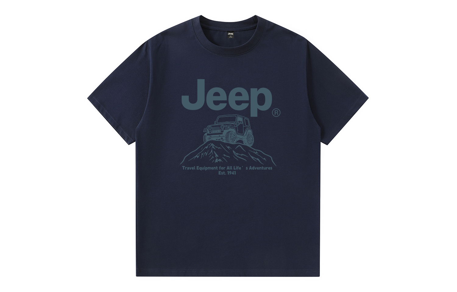 

Футболка Unisex Crew Neck Moderate Straight Fit Jeep, темно-синий
