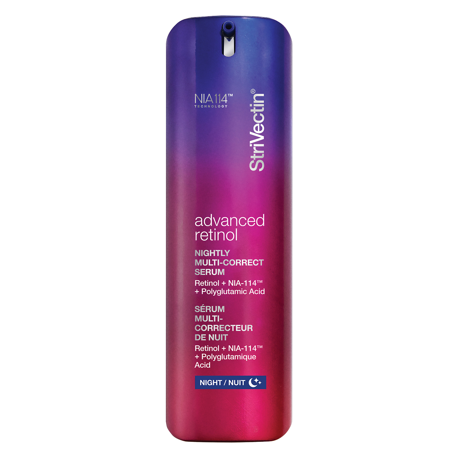 

Многофункциональная ночная корректирующая сыворотка для лица advanced retinol nightly multi-correct serum Strivectin, 30 мл
