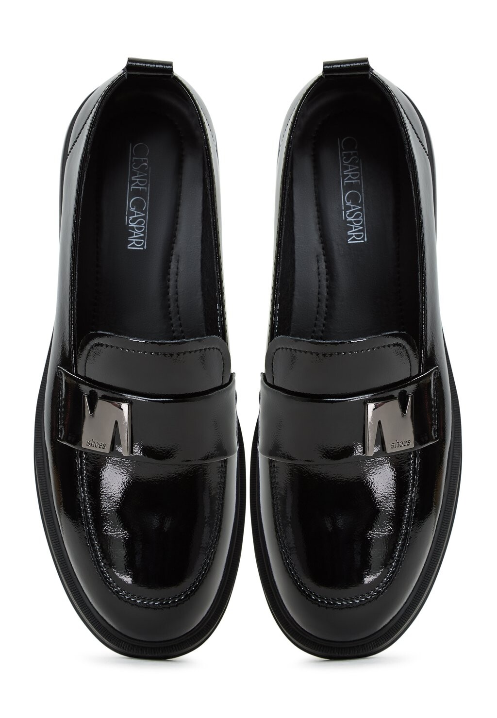 Слипоны Block Heels Loafers Cesare Gaspari, черные