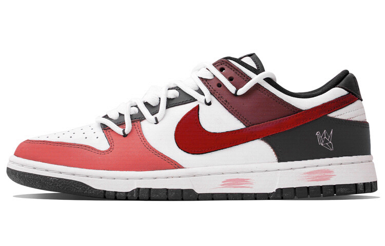 

Кроссовки Nike Dunk Skateboarding Shoes Men Low-top White/red, красный