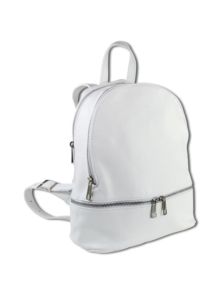 

Рюкзак Toscanto Cityrucksack Leder weiß ca. 32cm