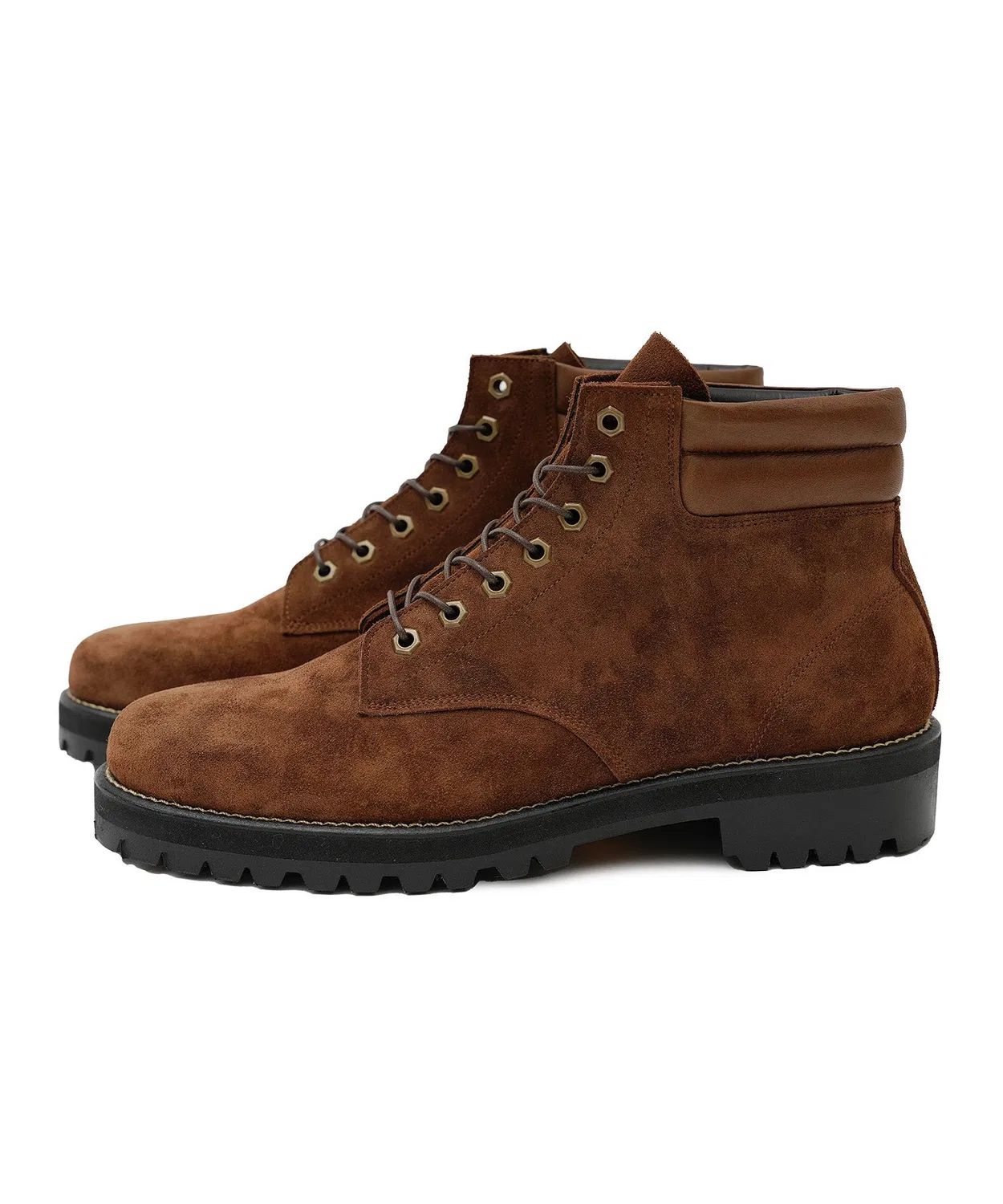 Ботинки шнурованные Tomo & Co COOTIE 7 HOLE LACE UP BOOTS коричневые — фото 3