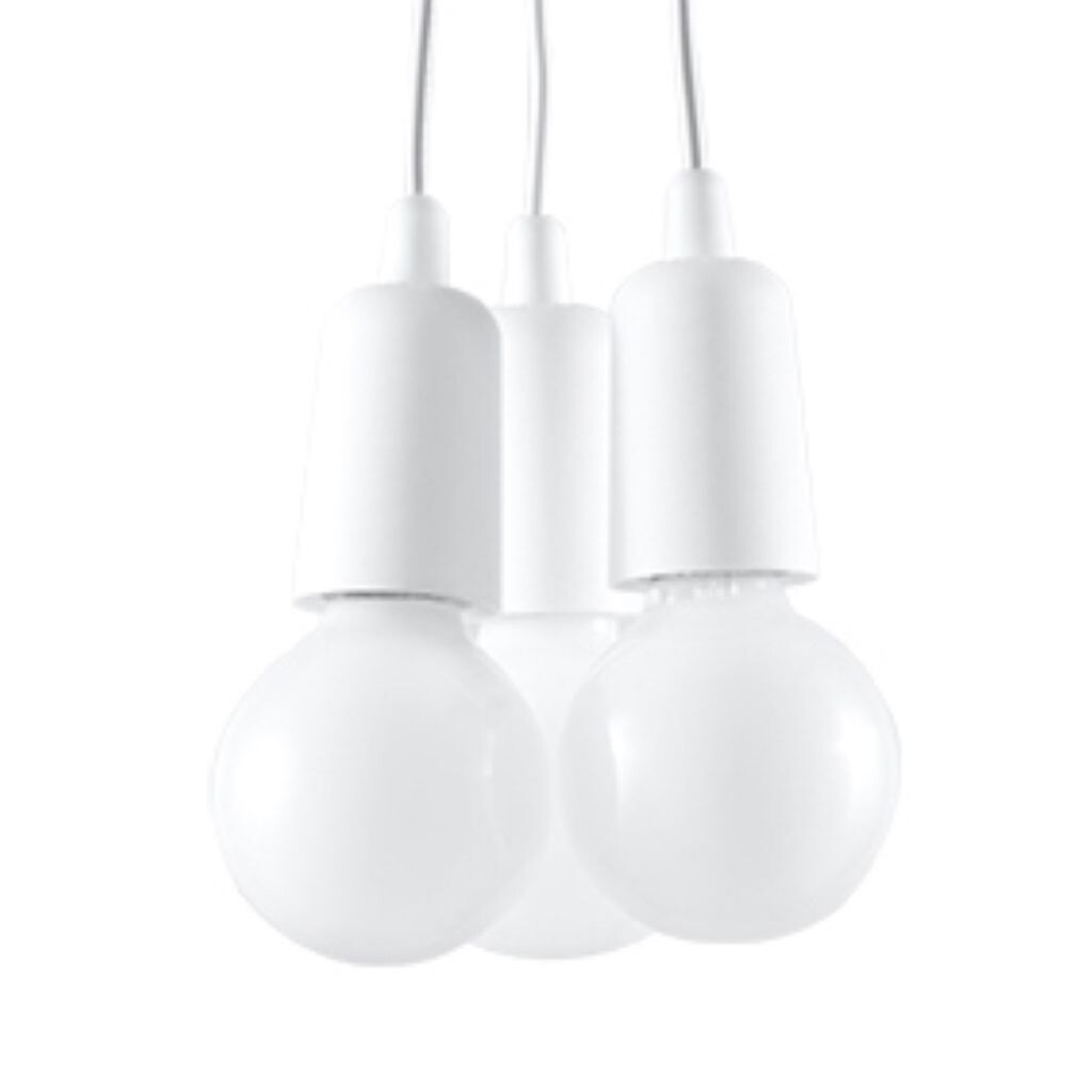 

Подвесной светильник DIEGO 3 белый 3xE27 60Вт ПВХ 90x15x15см Sollux Lighting
