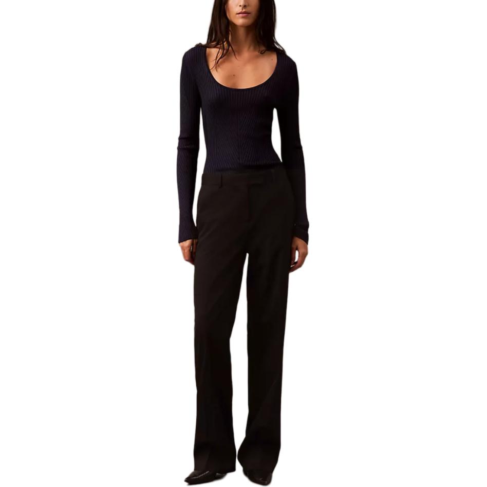 

Женские повседневные брюки черного цвета Calvin Klein, черный