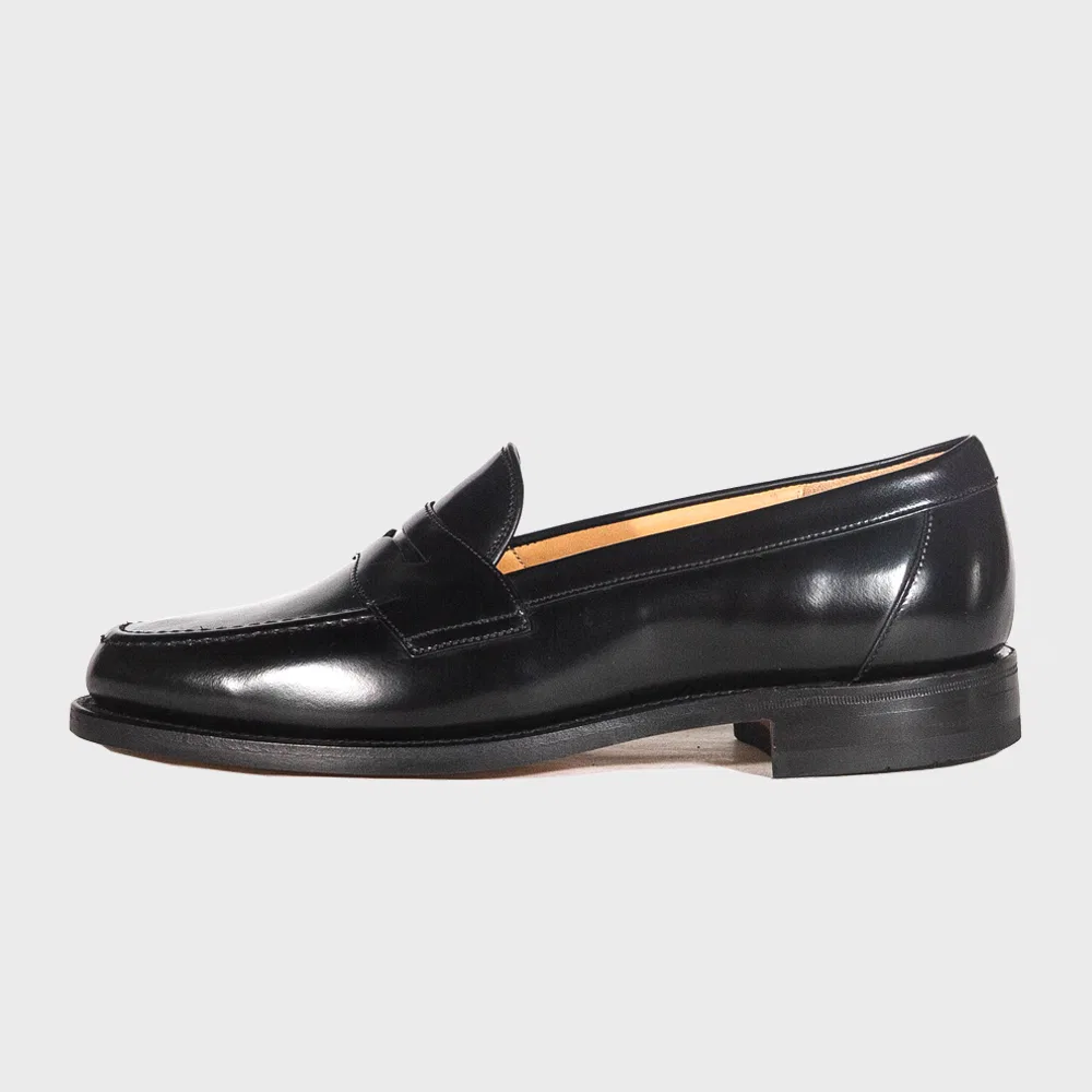 Мужские чёрные пенни-лоферы Eton от Loake