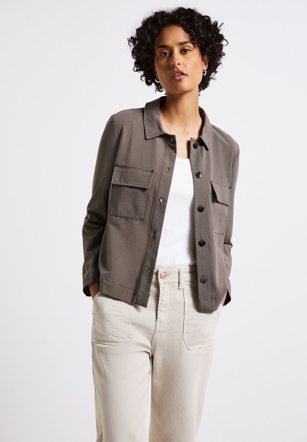

Летняя куртка JACQUARD Street One, цвет Braun
