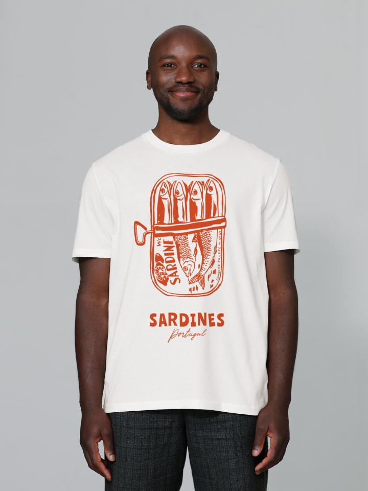 

Футболка wat Apparel T-Shirt Sardines Portugal, белый