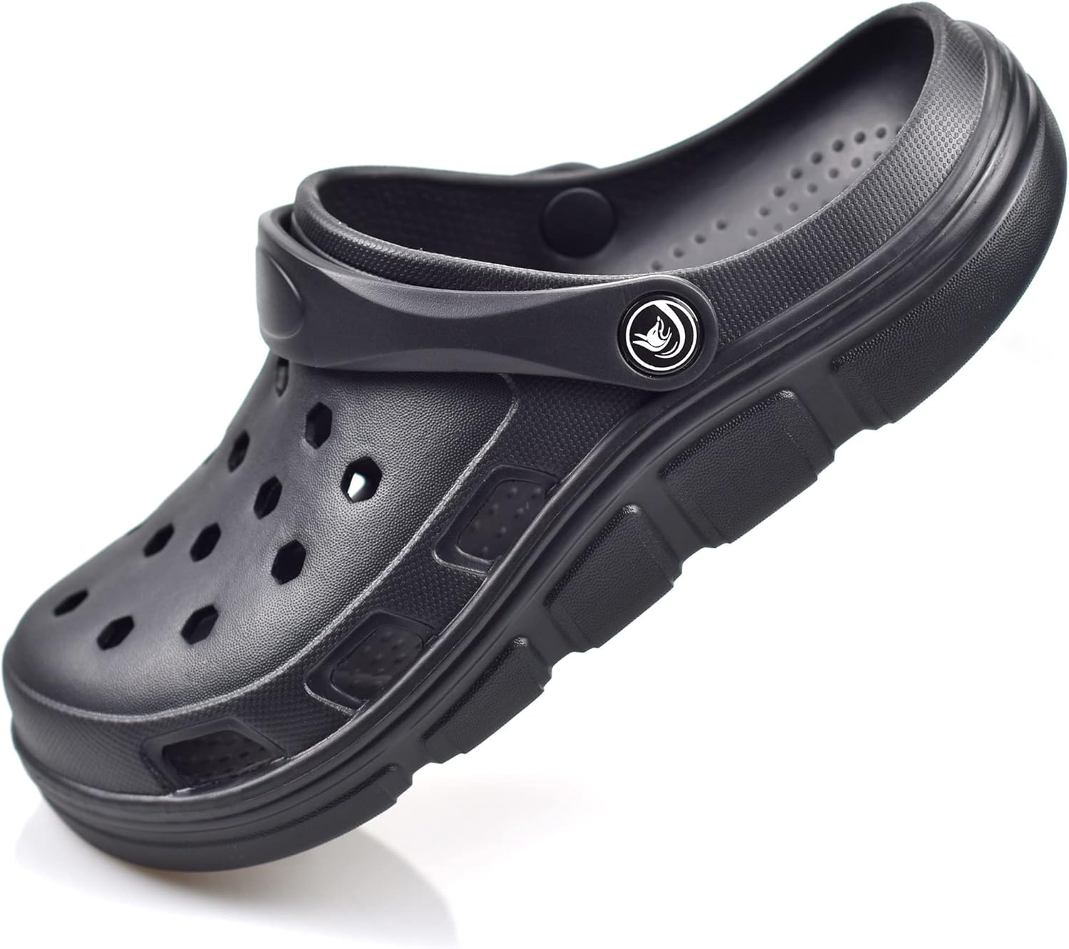 

Сабо PIMIO для женщин и мужчин, туфли на подкладке с поддержкой свода стопы, женские и мужские быстросохнущие водные обувь, повседневные сандалии, удобные домашние тапочки, черный