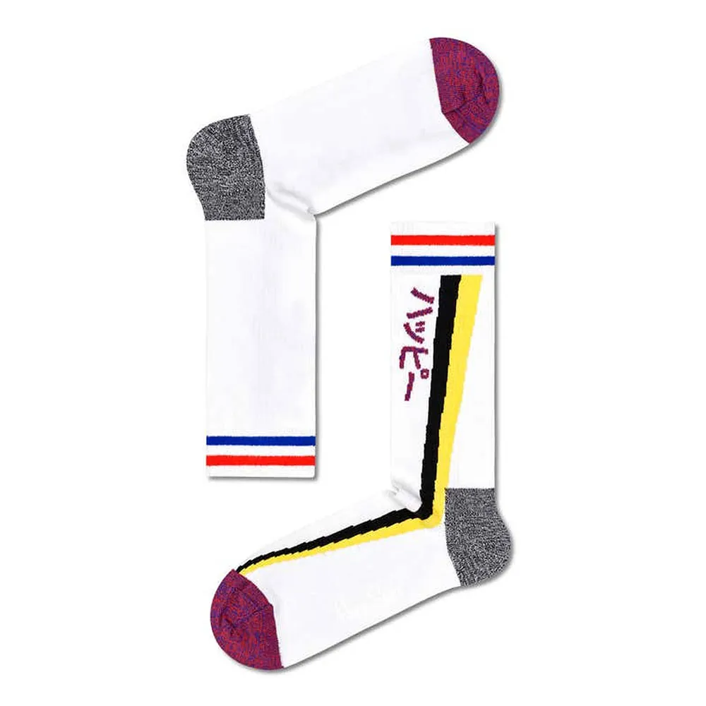 

Носки Happy Shooting Stripe Thin Crew long, белый