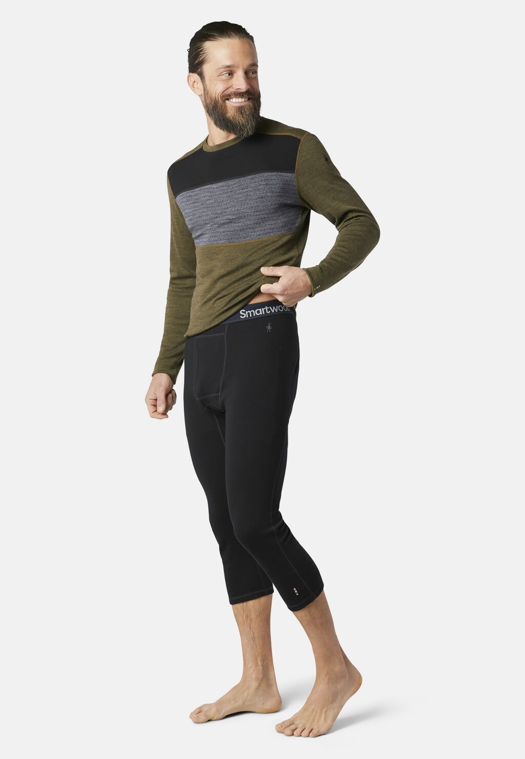 

Кальсоны CLASSIC THERMAL MERINO BASE LAYER 3/4 Smartwool, цвет black