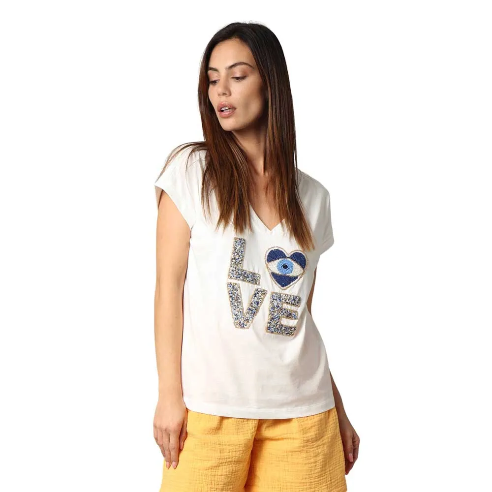 

Футболка Deeluxe Mykolove short sleeve v neck, белый