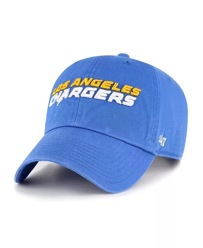 

Мужская регулируемая кепка с надписью Clean Up Script Los Angeles Chargers '47 Powder Blue '47 Brand, синий