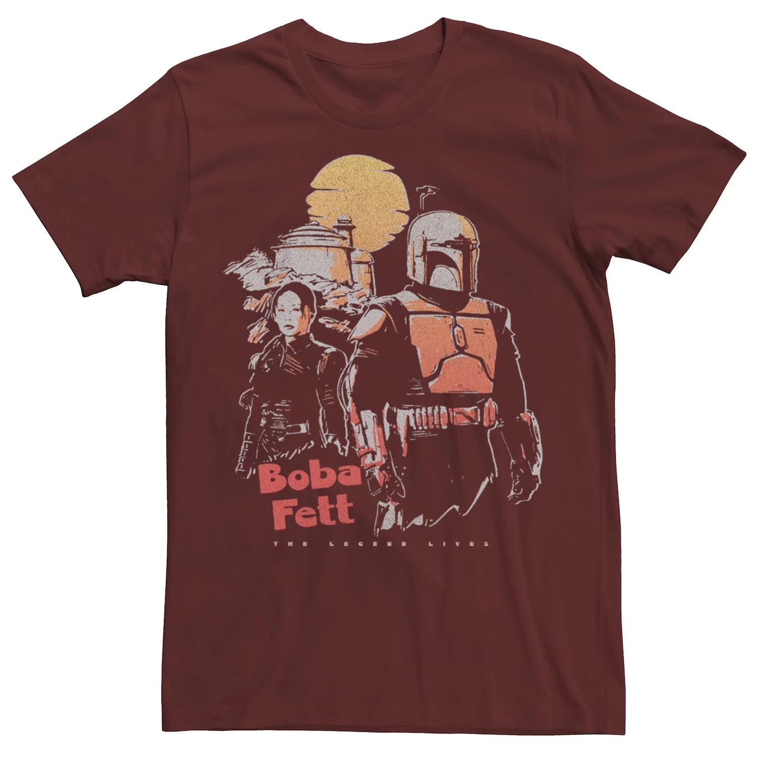 

Мужская футболка Star Wars Boba Fett Sunset Boba Licensed Character