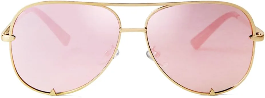 

Солнцезащитные очки с защитой UV400 | Большие, с плоской верхней частью, розовые | для женщин и мужчин, для занятий спортом на открытом воздухе и вождения DSVIGF, 08