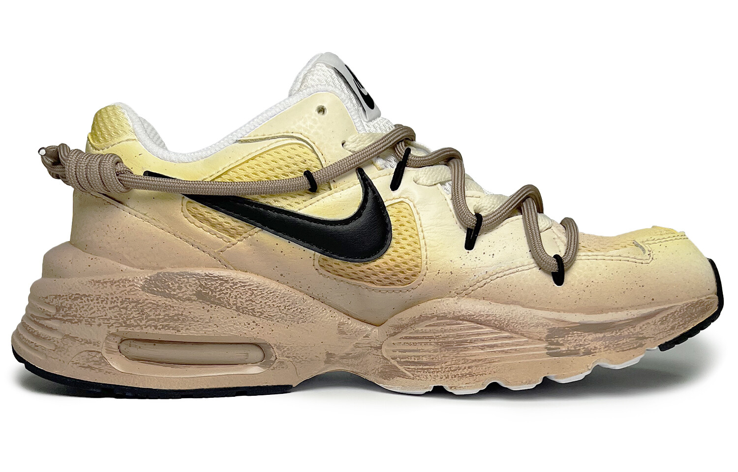 

Кроссовки Air Max Fusion женские с низким верхом, желтые/черные Nike