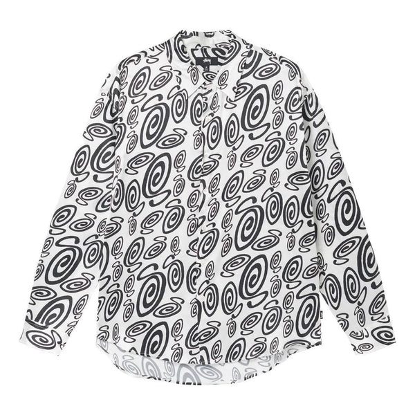 

Рубашка swirly s silk shirt 'white' Stussy, белый