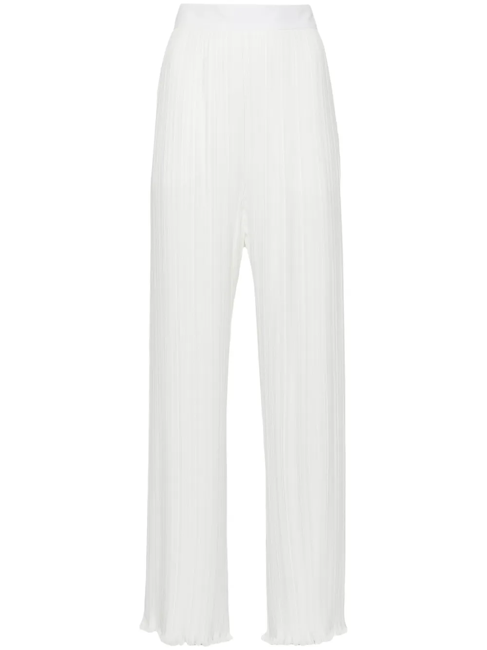 

Прямые брюки со складками Lanvin, белый