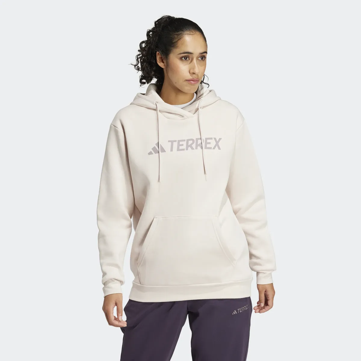 

Толстовка adidas TERREX с капюшоном "W MT L LOGO HD", цвет Putty Mauve
