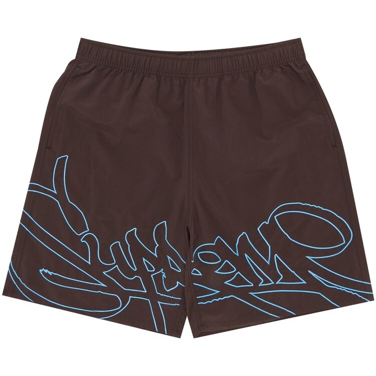 

Шорты Supreme Tag Water Short, коричневый