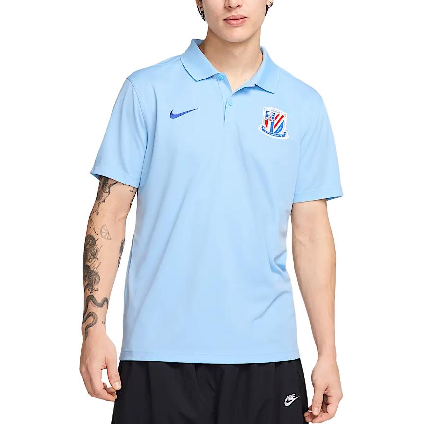 Nike Футболка-поло Dri Fit Victory мужская Soul Blue/Campus Royal Blue — фото 3