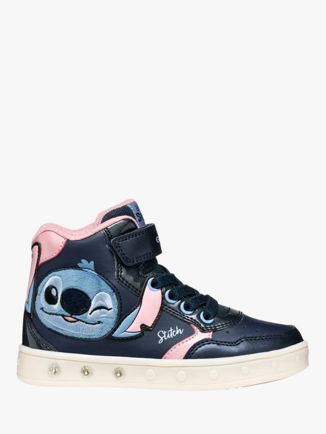 

Детские светящиеся кроссовки Disney Skylin Stitch Geox, Navy/Pink