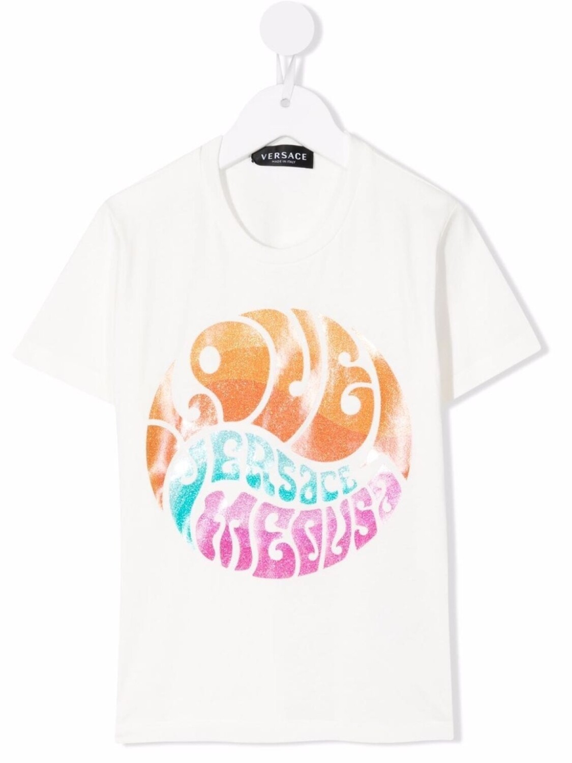 

Versace Kids футболка с графичным принтом, белый