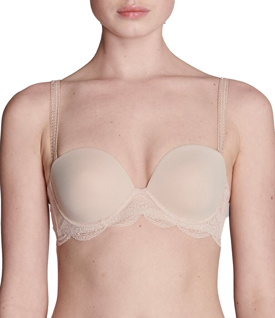 

Simone Perele Karma Бюстгальтер-трансформер без бретелек с глубоким вырезом на косточках, бежевый