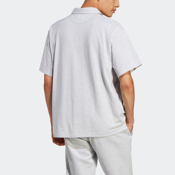Футболка adidas Originals Premium Essentials Polo Shirt 'Grey', серый — фото 3