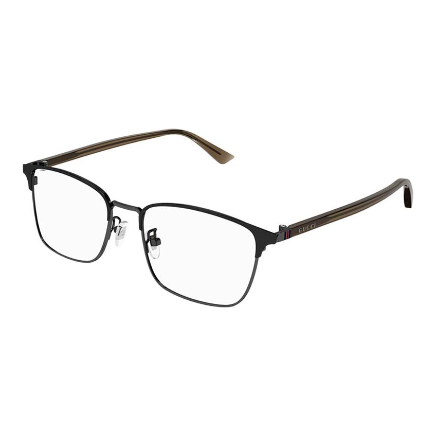 

GUCCI Прямоугольная оправа для очков, Black Silver