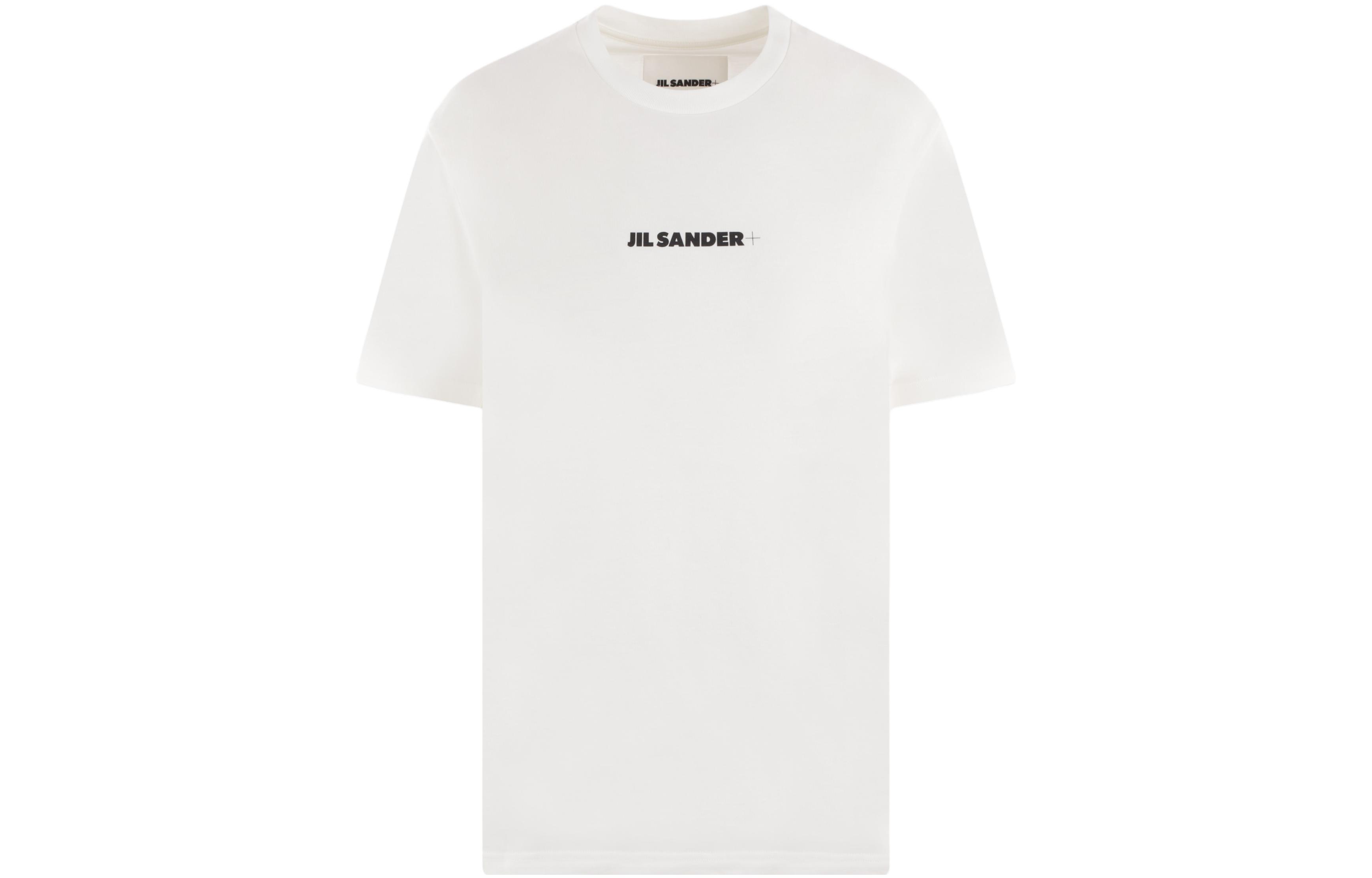 

Футболка из хлопка с принтом логотипа JIL SANDER, белая