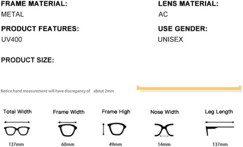 

Ретро солнцезащитные очки для женщин и мужчин, винтажные солнцезащитные очки с защитой от УФ-излучения UV400 для использования на открытом воздухе HCPIHF, Gold Black