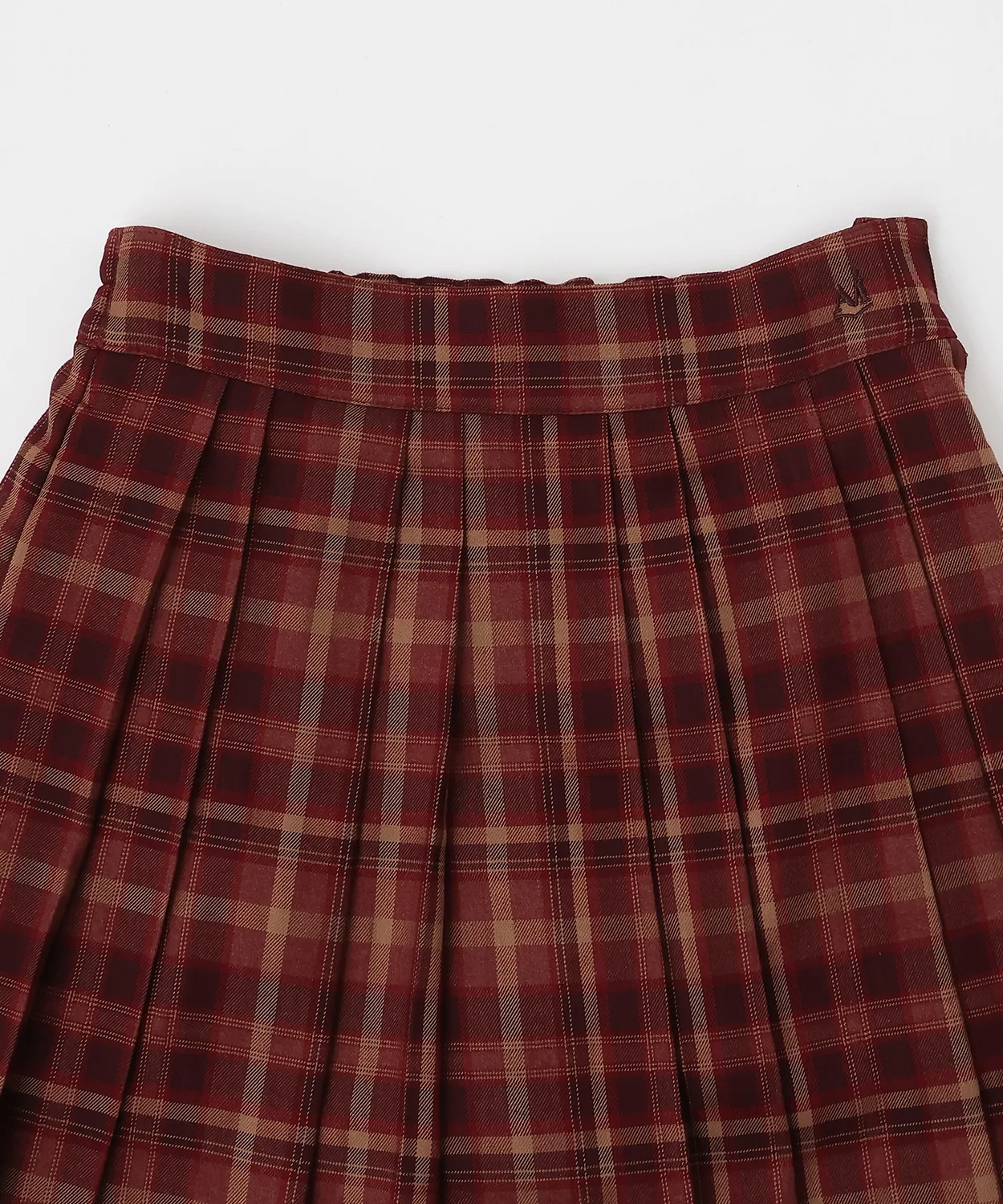 Детские плиссированные шорты-юбка pom ponette junior бордовые — фото 3
