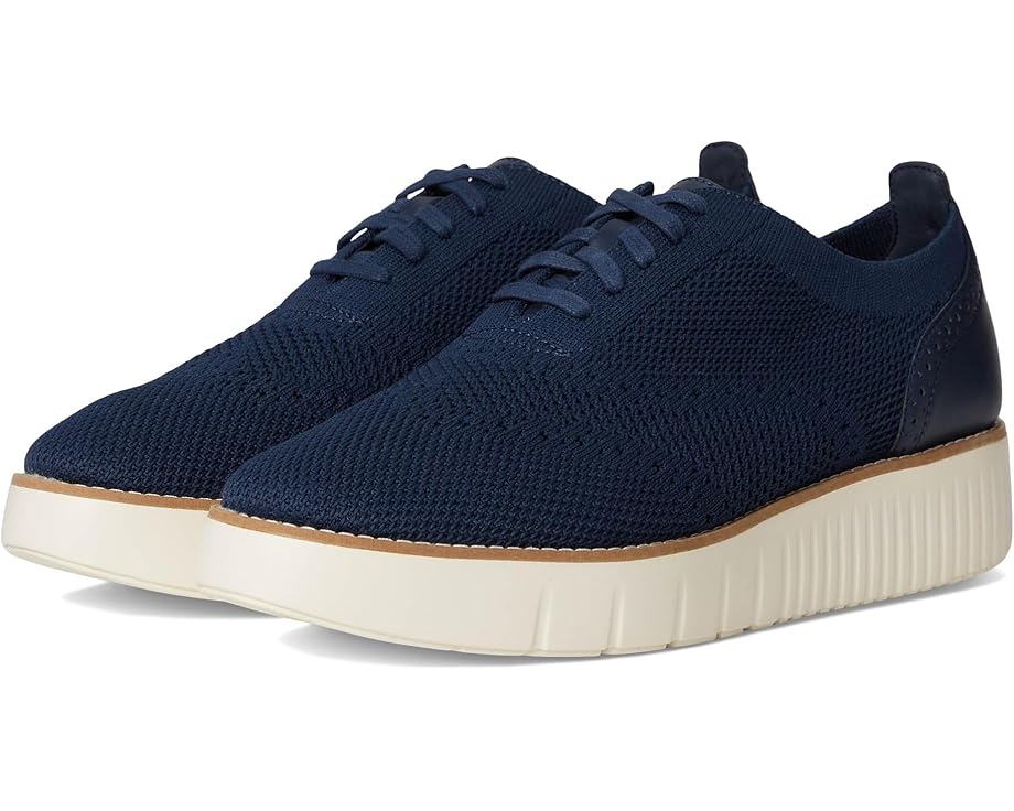 Оксфорды Cole Haan Grand City Platform Stitchlite Oxfords, цвет Navy Knit/Ivory